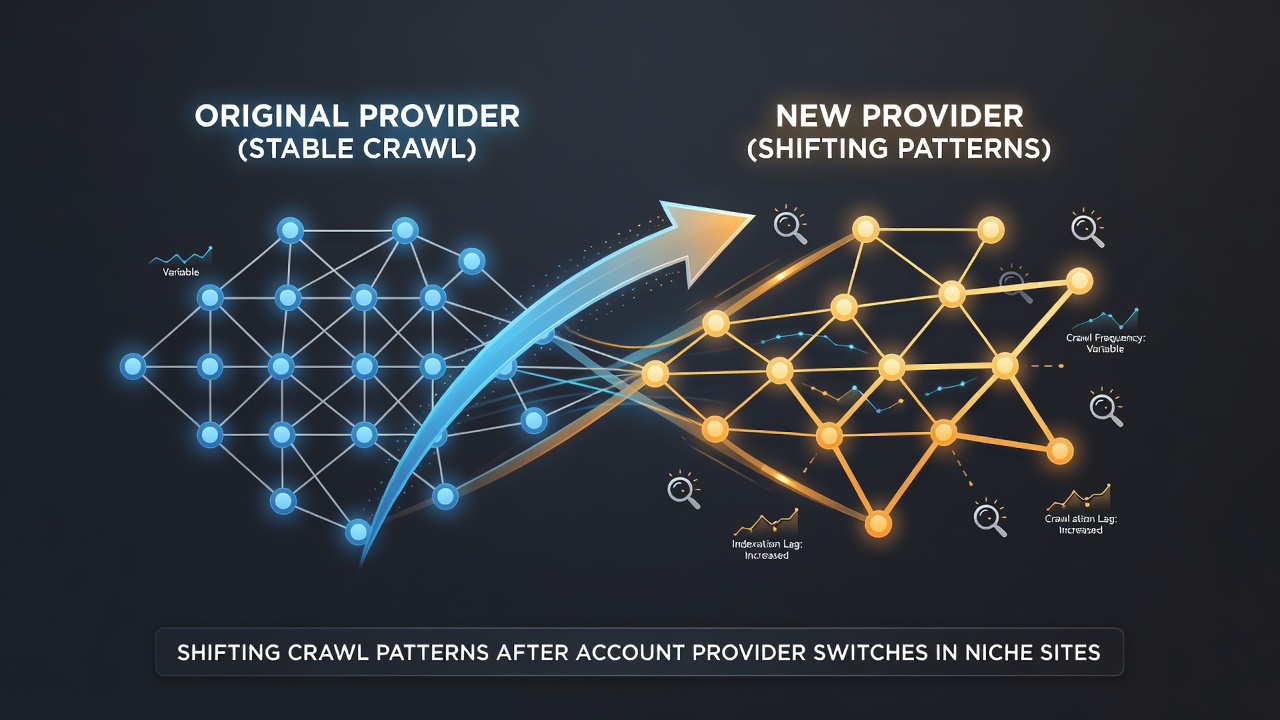 Shifting Crawl Patterns After Account Provider Switches in Niche Sites